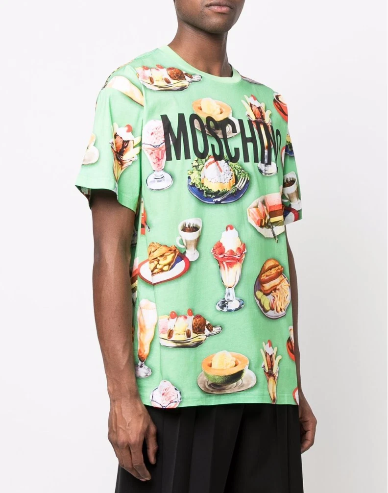 Green moschino hotsell t shirt
