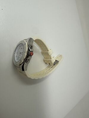 Michele Tahitian Chronograph White Rubber Ladies Watch | eBay display picture 1