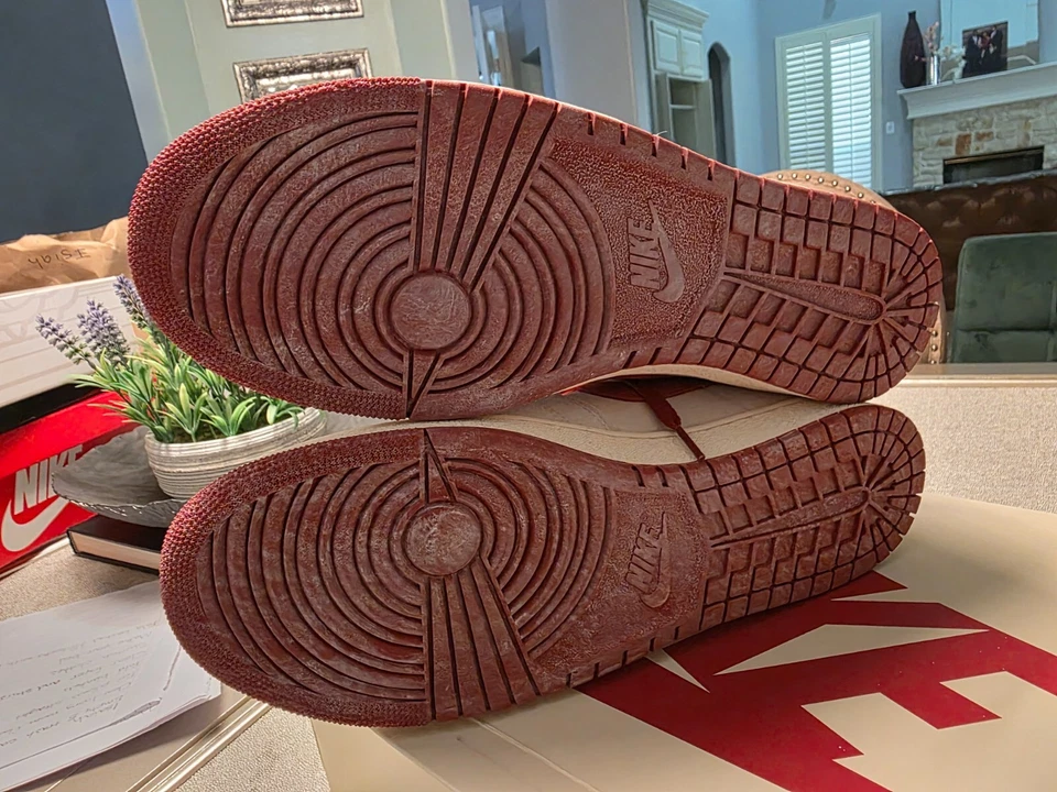 Air Jordan Air Ship PE SP "EVERY GAME DUNE RED" 2023 - Size 12.5 - dz3497 106 - Image 4 of 4