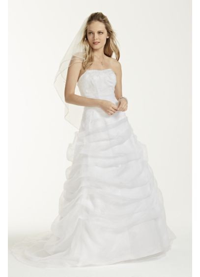 lace and organza wedding ball gown with beading