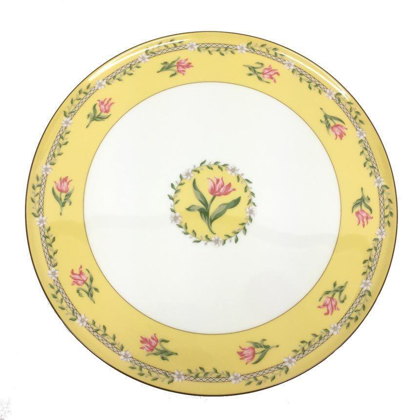 Tiffany & Co Pink Tulip dinner round large plate lemon Tiffany & Co Pink Tulip dinner round large plate lemon