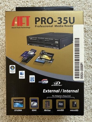 AFT PRO-35U USB 2.0 Multi Card Reader Writer CompactFlash microSDHC MMC