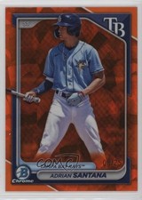 2024 Bowman Sapphire Chrome Prospects Orange 8/25 Adrian Santana #BCP-61 1ry6