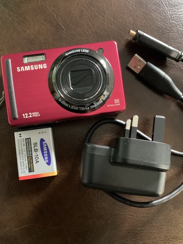 SAMSUNG PL70 RED 12MP Digital Compact Camera Mint- Boxed Superb