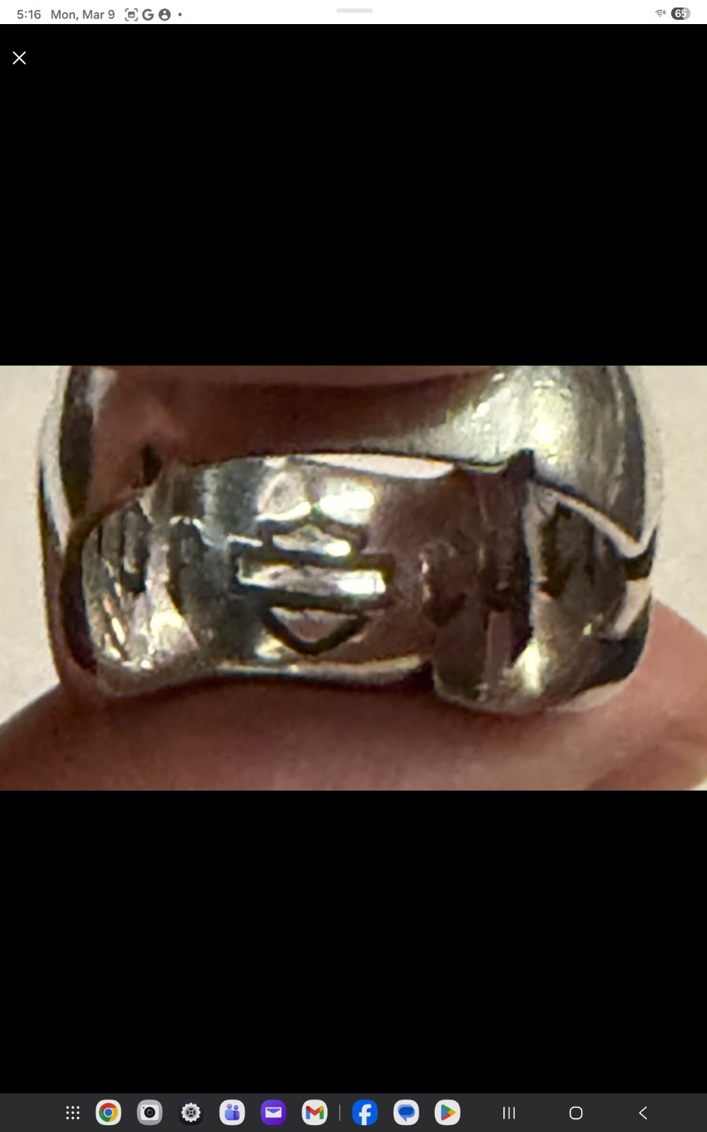 Harley Davidson Scroll Script Ring - image 4