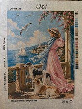Via Printed Needlepoint Tapestry Gobelin Canvas Only 40x50 Cm