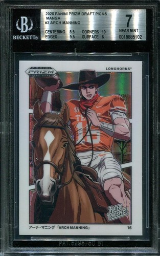 Arch Manning #3 2025 Panini Prizm Draft Picks Manga card