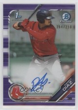 2019 Bowman Chrome Prospects Purple Refractor /250 Danny Diaz #CPA-DD Auto 00jz