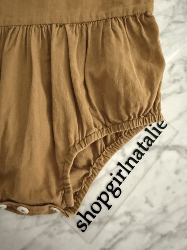 Soor Ploom LOIS Ochre Romper Playsuit 1 Piece Cotton 4/5 Y Brooklyn - Picture 13 of 13