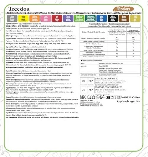 Edle Lebensmittelstifte | 12 Farben | Doppelspitze - Bild 4 von 4