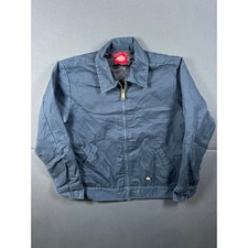 Dickies Eisenhower Work Jacket Boys Small S Navy Black Quilt Lined Workwear Coat