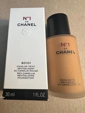 Chanel #1 De Chanel Red Camellia Revitalizing Foundation BD101 1 Fl Oz Free Ship