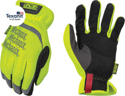 Hi-Viz Fastfit Gloves - High-Visibility Work Gloves - Breathable - for Construct