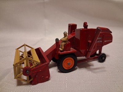 1960's Lesney Massey Ferguson 780 Special Combine Orange Hubs Made in England