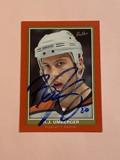 RJ R.J. Umberger 2005-06 Upper Deck Bee Hive Rookie RC IP Auto Autograph 