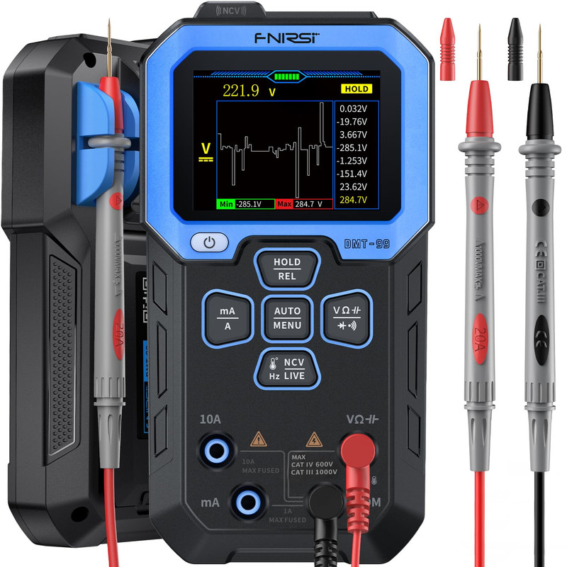 Digital Multimeter 9999 Counts TRMS Auto Ranging Rechargeable Voltage Tester