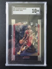 2004-05 Lebron James Bowman Chrome 2nd Year SGC 10 🔥🔥🔥🔥🔥