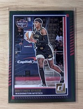 Panini 2025 WNBA Brittney Sykes Washington Mystics Green Shimmer Card #41