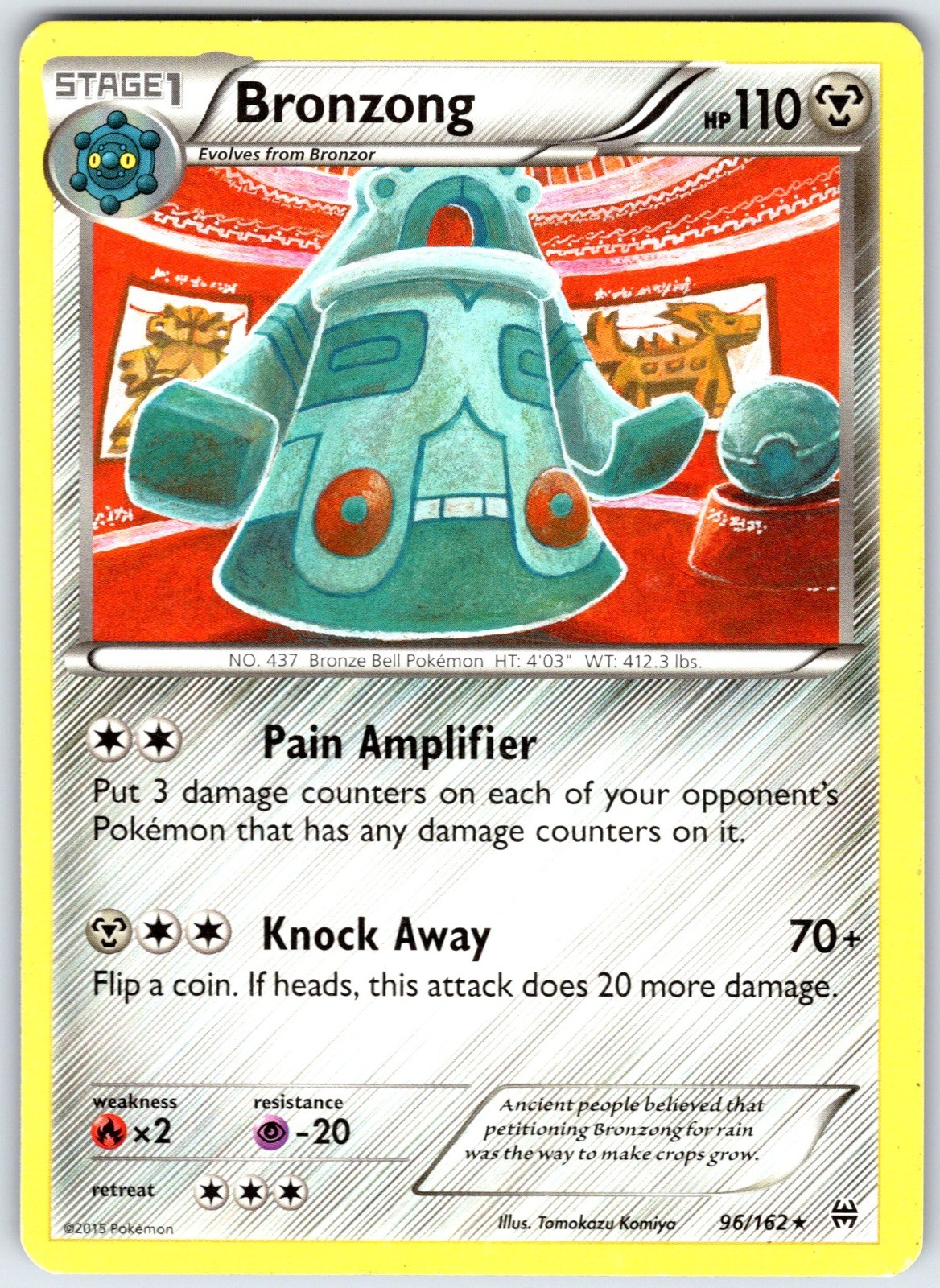 Bronzong Rare XY - BREAKthrough 96/162 HP