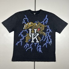 Hollister Kentucky Wildcats Lightning Graphic Shirt Size Large American Thunder
