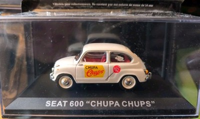 SEAT 600F ''Chupa Chups'' 1957 white in Box IXO/Altaya 1:43 NEU in OVP