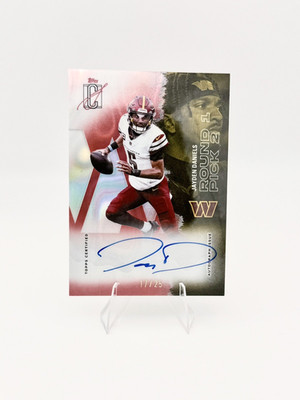 2025 Topps Signature Class Jayden Daniels Auto /25 #57 Commanders Autograph
