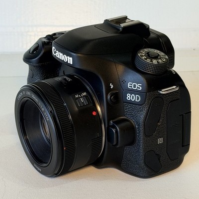 デジタルカメラ Canon EOS 80D&50mm STM&10-12mm USM lens N-Mint!] Canon EOS 80D w/EF 50mm f/1.8 Lens Digital SLR Camera