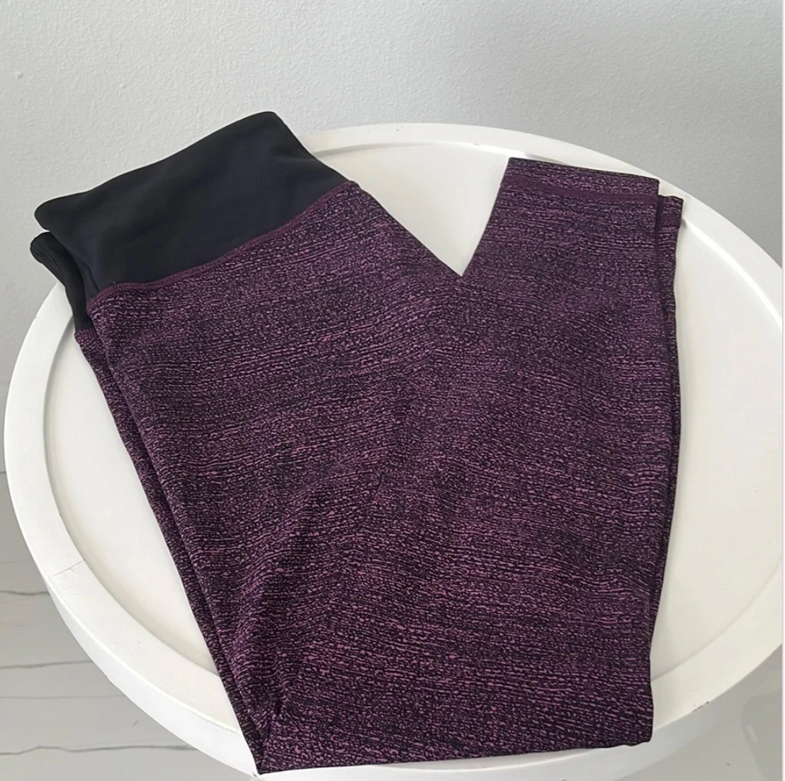 lululemon athletica Purple and Black Leggings