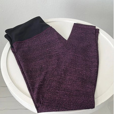 lululemon athletica Purple and Black Leggings