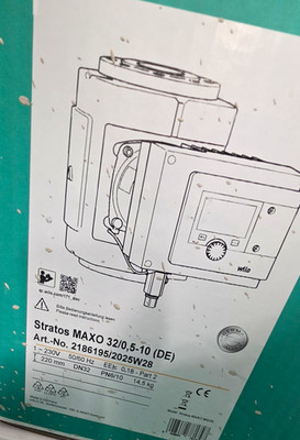 Wilo Stratos MAXO Pumpe 32/0,5-10 Länge 220mm Baujahr2025 NEU ORGINAL VERPACKt