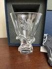 Vintage Steuben Art Glass Vase Hershey PA 100th Anniversary Cocoa Bean Baby New