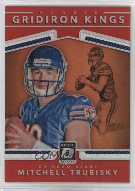 2017 Donruss Optic Red Prizm 11/99 Mitchell Trubisky #6 RC i1p