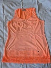 Teddy Damen Top Orange Gr. 42 mit Spitze, bre...