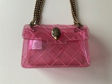 Borsa in vinile Kurt Geiger Kensington rosa trasparente trasparente borsa trasparente