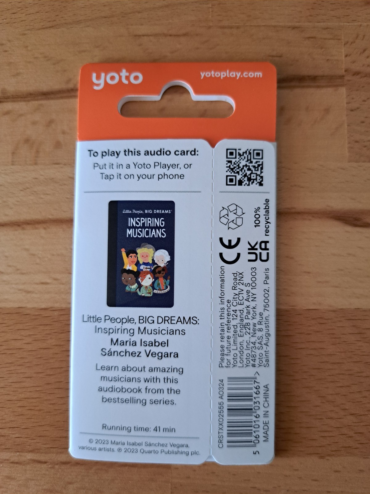 Yoto card - Little People BIG Dreams: Inspiring Musicians image 2