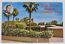 Vintage Postcard Lawrence Welk Home, Palm Springs, California, Oversized