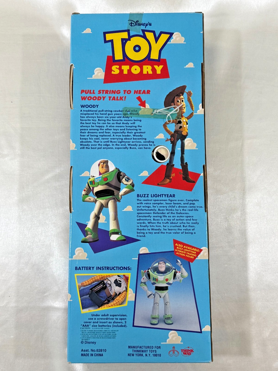 1995 TOY STORY WOODY DOLL POSEABLE PULL STRING 1st EDITION