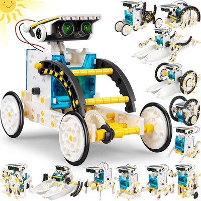 STEM 13-in-1 Solar Power Robots Creation Toy, Educational Experiment White1 