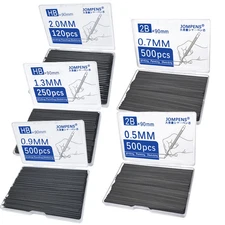 Mechanical Pencil Lead Refills 2B HB 0.5 0.7 0.9 1.3 2.0mm Box Drawing Writing