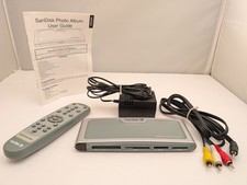 SanDisk Photo Album w/ Remote Control  Model SDV2-R  Part  20-90-00128  USED