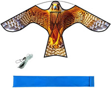 Yellow Bird Hawk Scare Kite No Pole Crop Protector Bird Repellent Decoy
