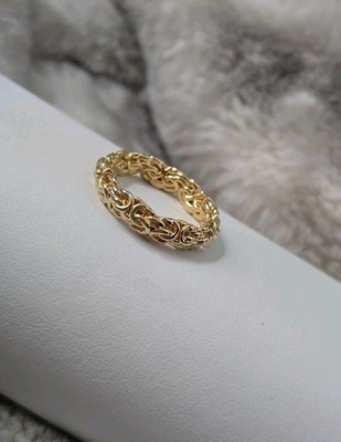 Andiamo Ross Simons 14k Gelbgold Byzantiner Resin Bandring Milor