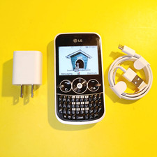 ⚡DOWN ARROW HARD TO PRESS⚡LG GOSSIP GW300 2G ONLY QWERTY CELL PHONE FIDO ROGERS⚡