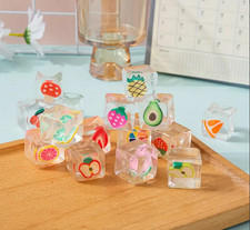 Mini Squishy Frucht Obst Eiswürfel Anti-Stre...