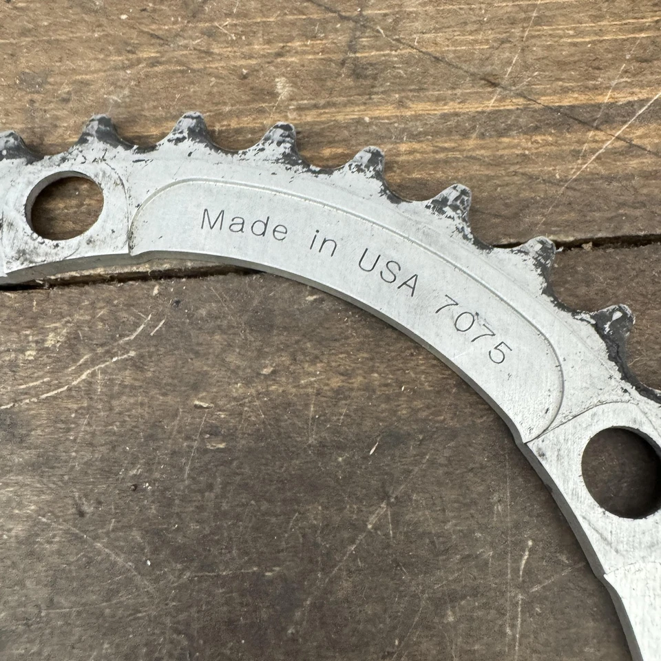 Salsa 7075 Chainring 130mm BCD 38T Made In USA Road Bike Silver Alloy Vintage - Image 4 of 4