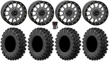 System 3 SB-5 Grey 15" Wheels 32" MotoRavage XL Tires Polaris Sportsman / RZR /