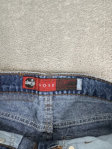 Vintage 90s Levi’s Silvertab Loose Fit Straight Leg Jeans Boys Size 11 Blue NWT - Picture 5 of 12