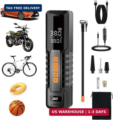 #ad Tire Inflator Portable Air Compressor Emergency Flat Tire Rescue amp; Pressure Ma $21.24