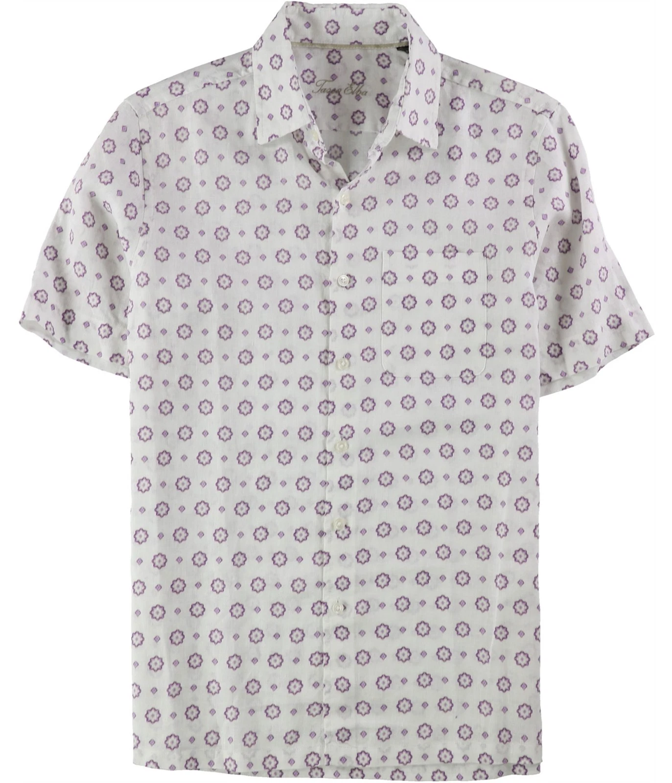 Tasso Elba Mens Medallion Button Up Shirt, White, Small
Opens in a new window or tab