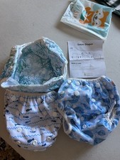 ALVABABY Swim Diapers Large Size 2pcs Pack Reuseable Adjustable Baby